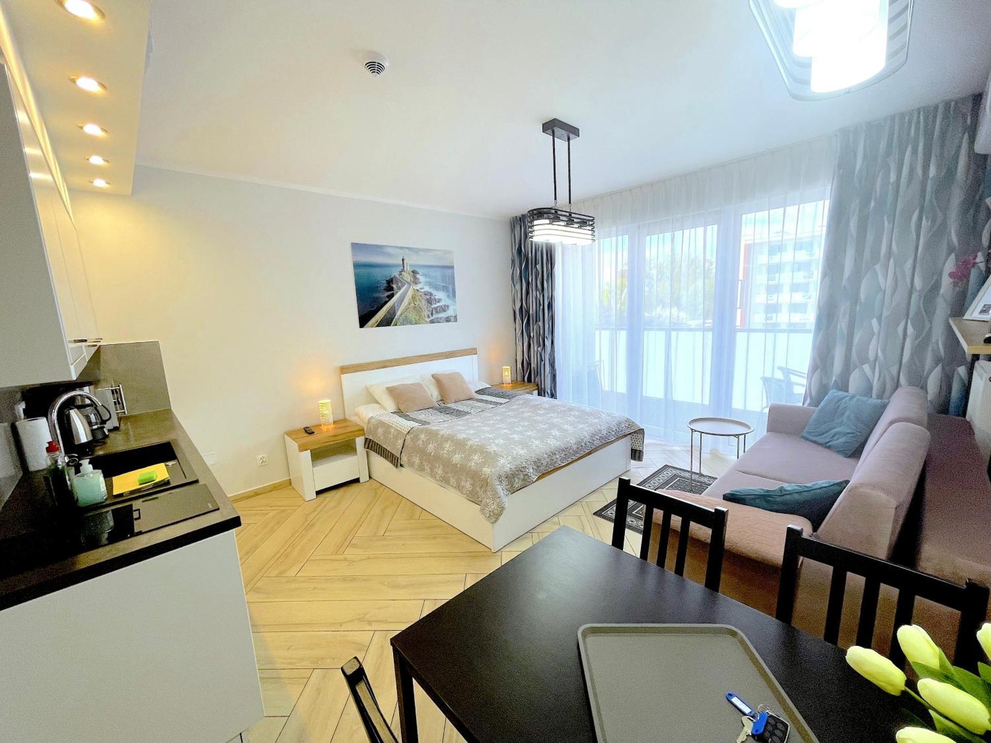 Apartament Superior Blue Przy Plazy- Free Pool, Saunas, Jacuzzi, Fitness, Salzgrotte Kołobrzeg Exterior foto